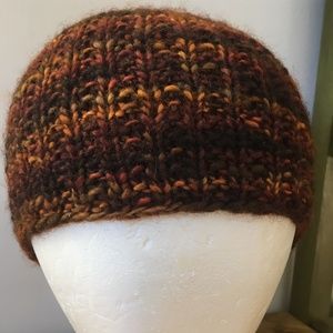 Ptarmigan Crafts beanie brown/gold S-M ribbed pock